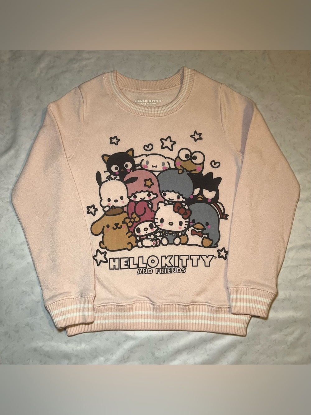 Sanrio Hello Kitty and Friends Girl’s Dreamy Pullover Sweatshirt, Pink, Large